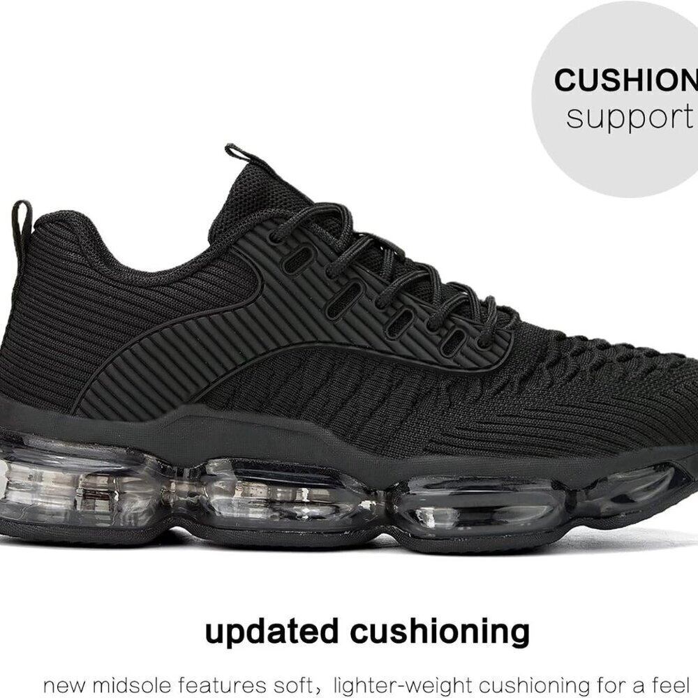 Women's Breathable Running Shoes Air Cushion Sneakers Fitness Gym Cross Trainers - Picture 3 of 7